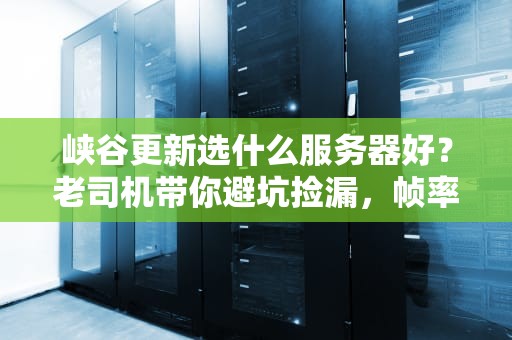 峡谷更新选什么服务器好？老司机带你避坑捡漏，帧率起飞！