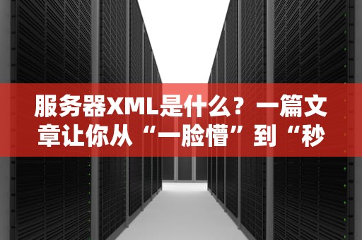 服务器XML是什么？一篇文章让你从“一脸懵”到“秒懂大佬”！