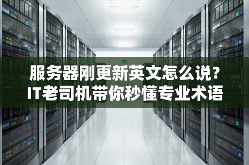 服务器刚更新英文怎么说？IT老司机带你秒懂专业术语！