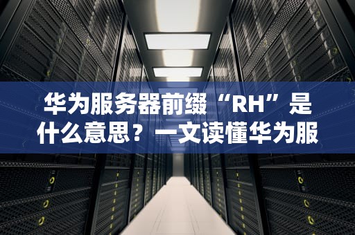 华为服务器前缀“RH”是什么意思？一文读懂华为服务器的命名玄机！