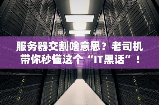 服务器交割啥意思？老司机带你秒懂这个“IT黑话”！