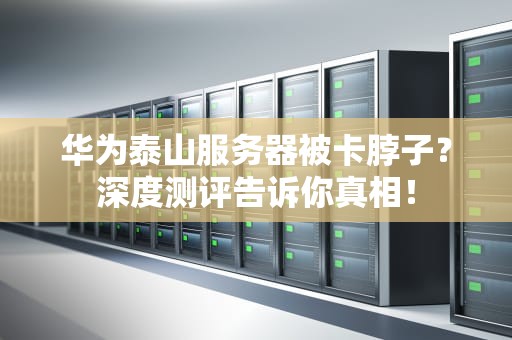 华为泰山服务器被卡脖子？深度测评告诉你真相！