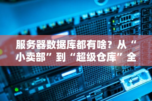 服务器数据库都有啥？从“小卖部”到“超级仓库”全解析！