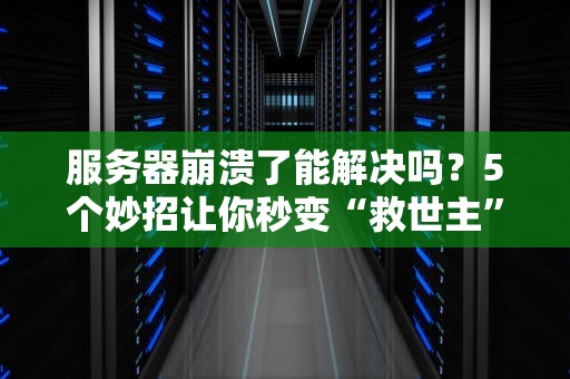 服务器崩溃了能解决吗？5个妙招让你秒变“救世主”！