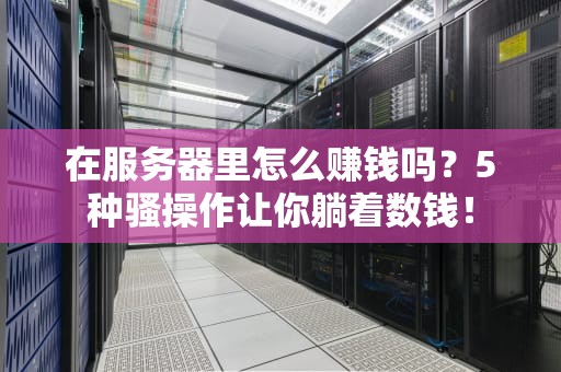 在服务器里怎么赚钱吗？5种骚操作让你躺着数钱！