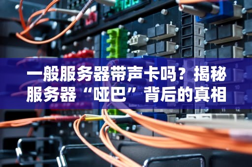 一般服务器带声卡吗？揭秘服务器“哑巴”背后的真相！