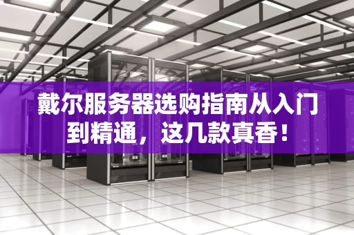 戴尔服务器选购指南从入门到精通，这几款真香！