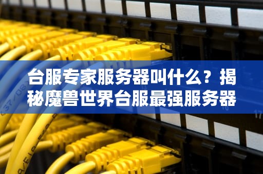 台服专家服务器叫什么？揭秘魔兽世界台服最强服务器！