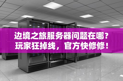 边境之旅服务器问题在哪？玩家狂掉线，官方快修修！