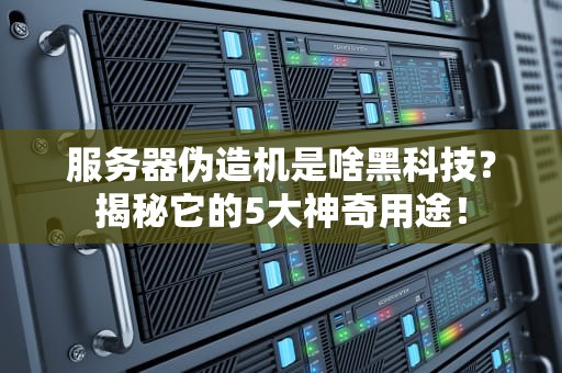 服务器伪造机是啥黑科技？揭秘它的5大神奇用途！