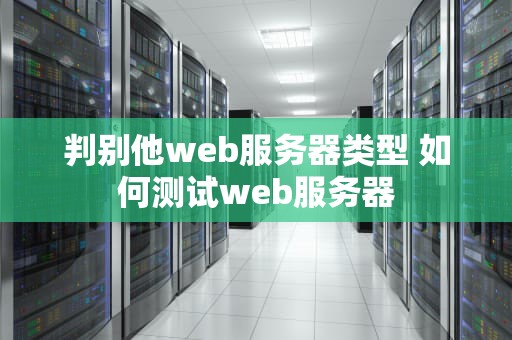 判别他web服务器类型 如何测试web服务器