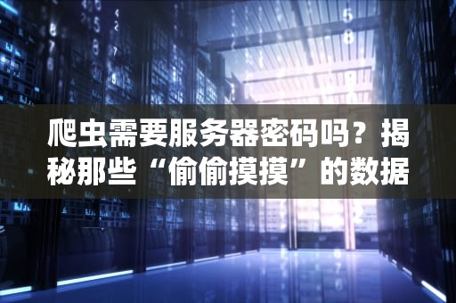 爬虫需要服务器密码吗？揭秘那些“偷偷摸摸”的数据抓取真相！