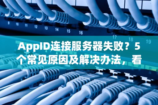 AppID连接服务器失败？5个常见原因及解决办法，看完秒懂！