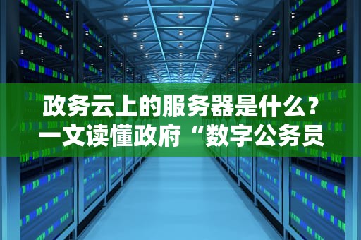 政务云上的服务器是什么？一文读懂政府“数字公务员”的硬核内幕！