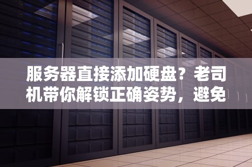 服务器直接添加硬盘？老司机带你解锁正确姿势，避免翻车现场！