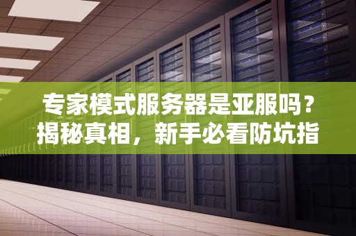 专家模式服务器是亚服吗？揭秘真相，新手必看防坑指南！