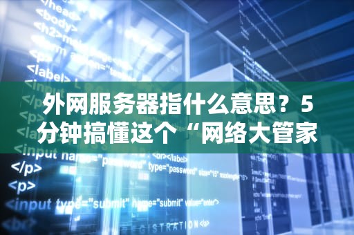 外网服务器指什么意思？5分钟搞懂这个“网络大管家”！