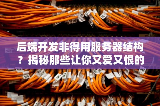 后端开发非得用服务器结构？揭秘那些让你又爱又恨的“钢铁巨兽”