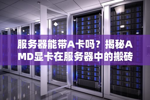 服务器能带A卡吗？揭秘AMD显卡在服务器中的搬砖日常