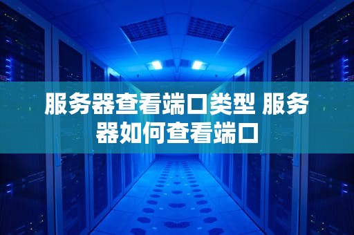 服务器查看端口类型 服务器如何查看端口