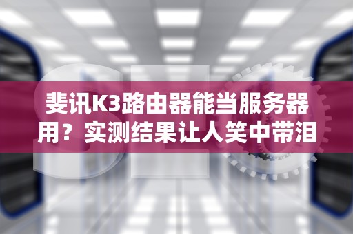 斐讯K3路由器能当服务器用？实测结果让人笑中带泪！