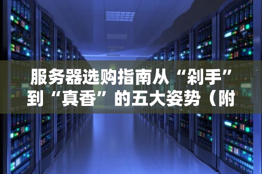 服务器选购指南从“剁手”到“真香”的五大姿势（附避坑秘籍）