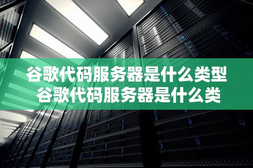 谷歌代码服务器是什么类型 谷歌代码服务器是什么类型的软件