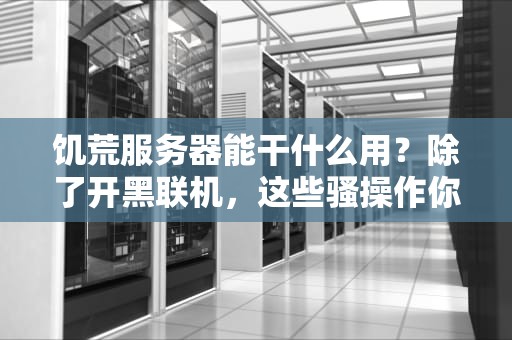 饥荒服务器能干什么用？除了开黑联机，这些骚操作你绝对想不到！