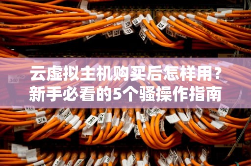 云虚拟主机购买后怎样用？新手必看的5个骚操作指南！
