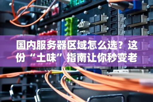 国内服务器区域怎么选？这份“土味”指南让你秒变老司机！