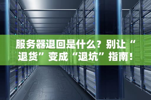 服务器退回是什么？别让“退货”变成“退坑”指南！