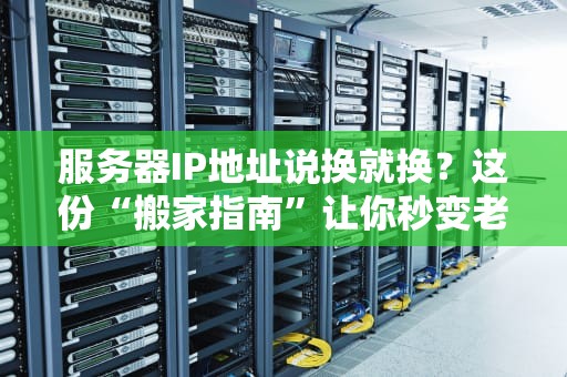 服务器IP地址说换就换？这份“搬家指南”让你秒变老司机！
