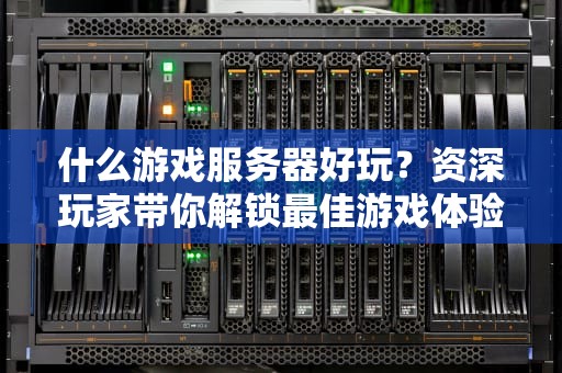 什么游戏服务器好玩？资深玩家带你解锁最佳游戏体验！