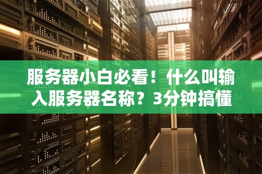 服务器小白必看！什么叫输入服务器名称？3分钟搞懂这个门牌号玄机！