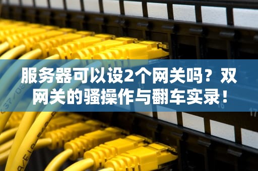 服务器可以设2个网关吗？双网关的骚操作与翻车实录！