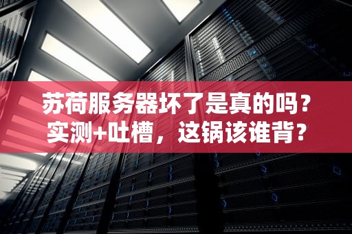 苏荷服务器坏了是真的吗？实测+吐槽，这锅该谁背？