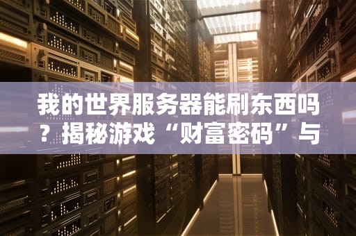 我的世界服务器能刷东西吗？揭秘游戏“财富密码”与防坑指南