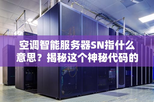 空调智能服务器SN指什么意思？揭秘这个神秘代码的终极奥义！