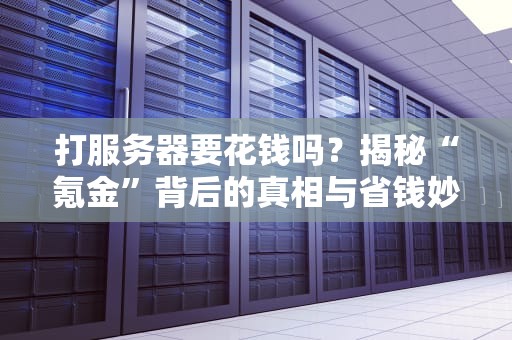 打服务器要花钱吗？揭秘“氪金”背后的真相与省钱妙招！