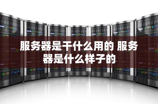 服务器是干什么用的 服务器是什么样子的