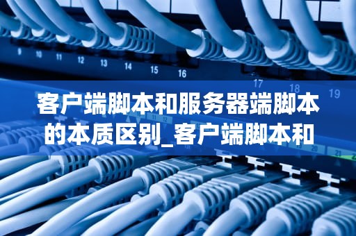 客户端脚本和服务器端脚本的本质区别_客户端脚本和服务器端脚本的本质区别在于_客户端脚本与服务器端脚本的本质区别