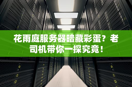 花雨庭服务器暗藏彩蛋？老司机带你一探究竟！