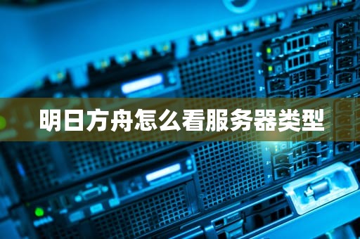 明日方舟怎么看服务器类型