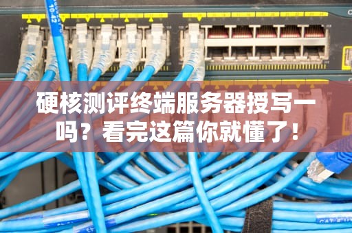 硬核测评终端服务器授写一吗？看完这篇你就懂了！