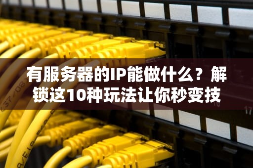 有服务器的IP能做什么？解锁这10种玩法让你秒变技术大神！