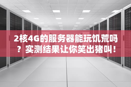 2核4G的服务器能玩饥荒吗？实测结果让你笑出猪叫！