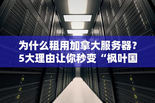 为什么租用加拿大服务器？5大理由让你秒变“枫叶国”粉丝！