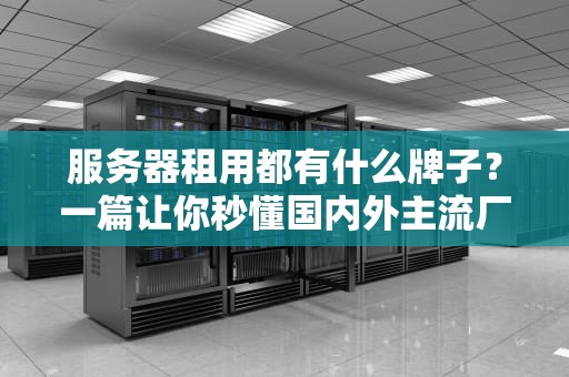 服务器租用都有什么牌子？一篇让你秒懂国内外主流厂商的避坑指南！
