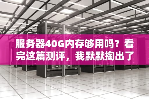 服务器40G内存够用吗？看完这篇测评，我默默掏出了计算器！