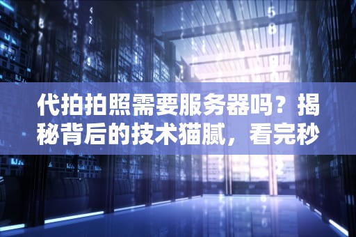 代拍拍照需要服务器吗？揭秘背后的技术猫腻，看完秒懂！